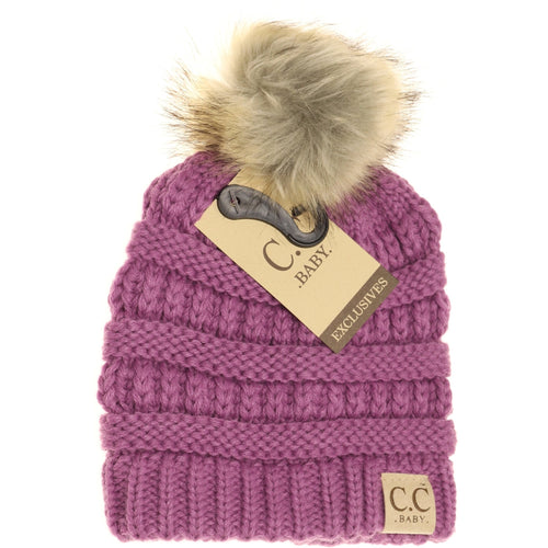 BABY FUR POM CC BEANIE